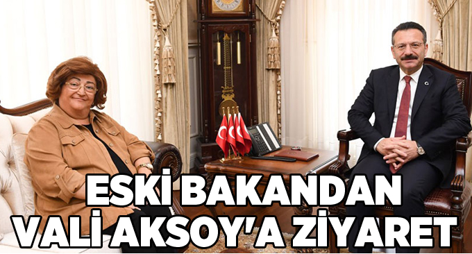 Eski bakandan Vali Aksoy'a ziyaret