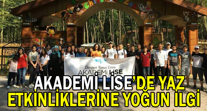 Akademi Lise’de yaz etkinliklerine yoğun ilgi