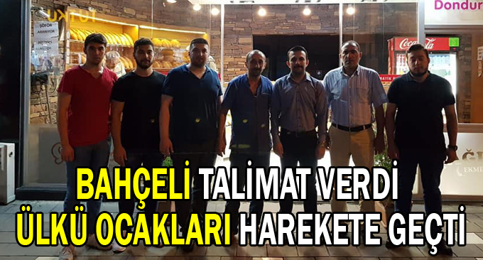 Bahçeli talimat verdi Ülkü ocakları harekete geçti