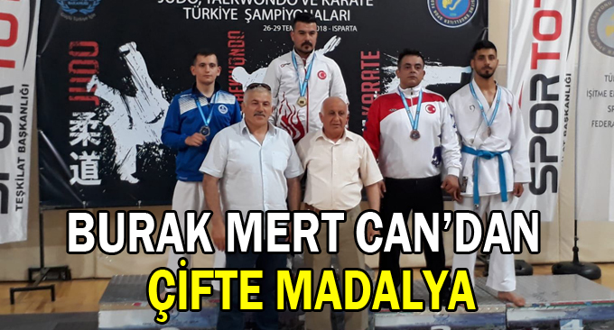 Burak Mert Can’dan çifte madalya