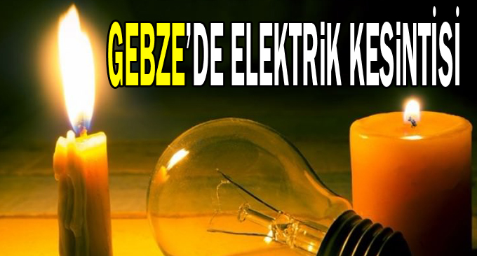 Gebze'de elektrik kesintisi