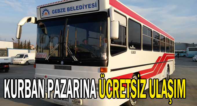 Kurban pazarına ücretsiz ulaşım