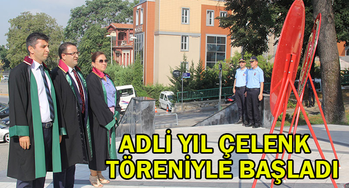 Adli yıl çelenk töreniyle başladı