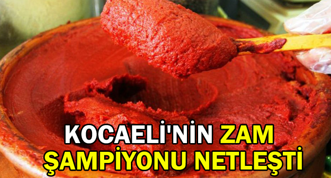 Kocaeli'nin zam şampiyonu netleşti!