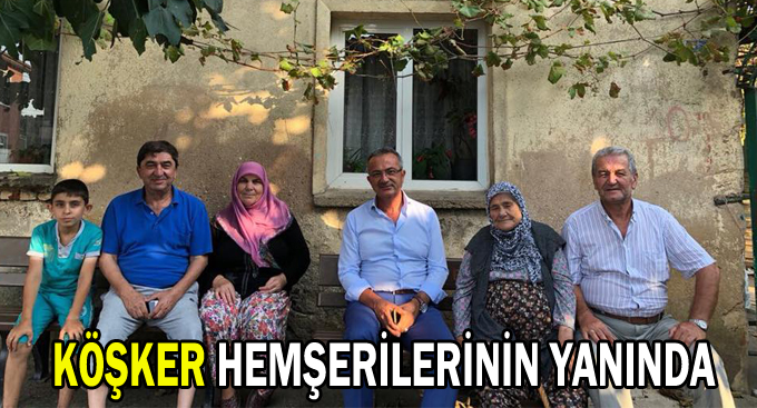 Köşker hemşerilerinin yanında