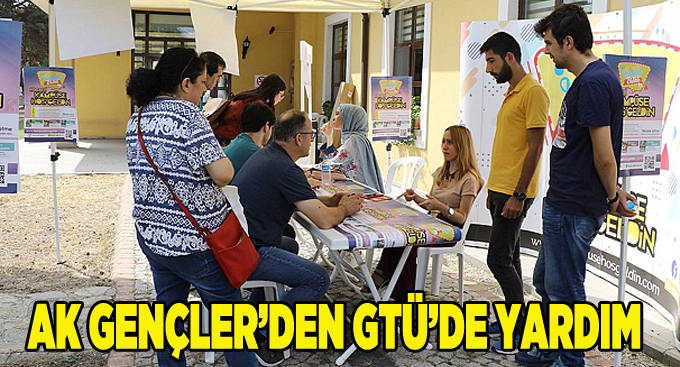AK Gençler’den GTÜ’de yardım