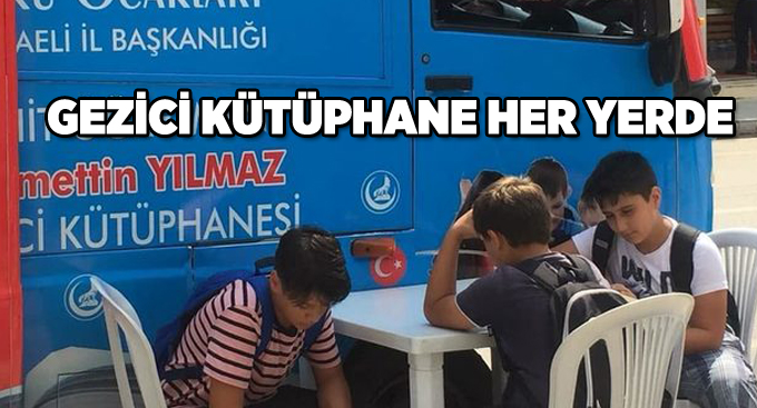 Gezici kütüphane her yerde