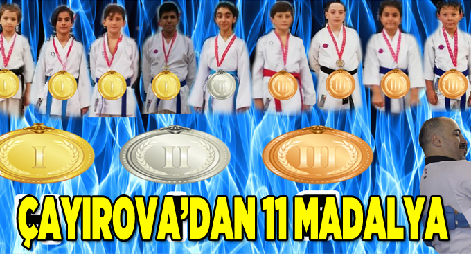 Çayırova'dan 11 madalya
