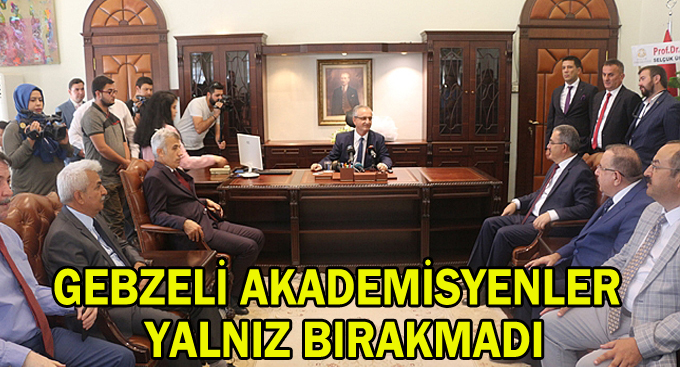 Gebzeli akademisyenler yalnız bırakmadı