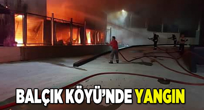 Balçık Köyü’nde yangın