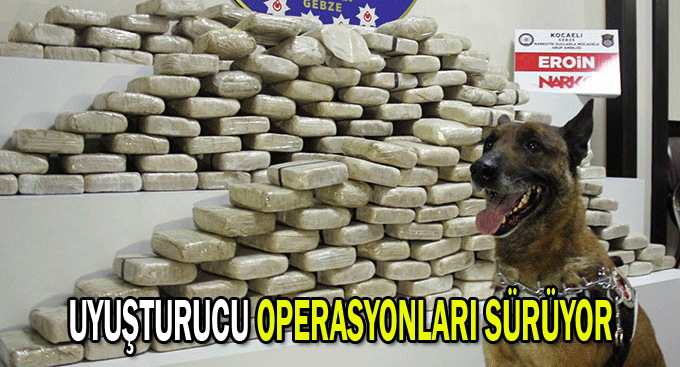 Uyuşturucu operasyonları sürüyor