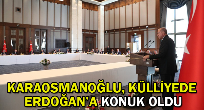 Karaosmanoğlu, Külliyede Erdoğan’a konuk oldu
