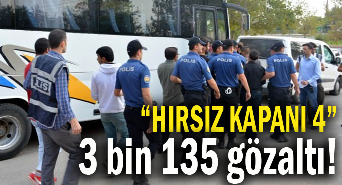 Türkiye'de büyük operasyon; 3 bin 135 gözaltı!