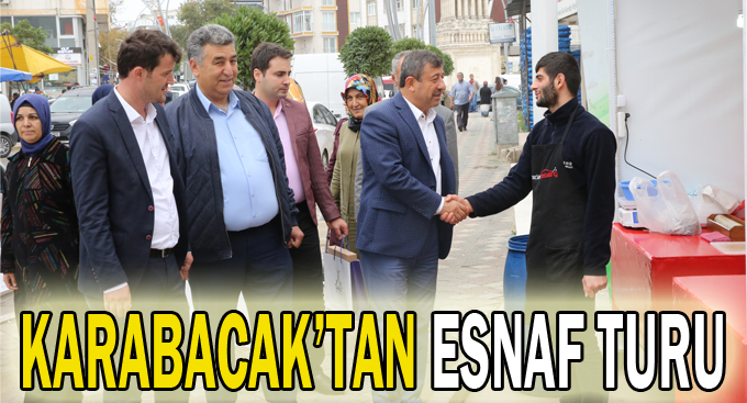 Karabacak'tan esnaf turu