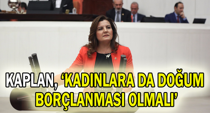 Kaplan, ''Kadınlara da doğum borçlanması olmalı''