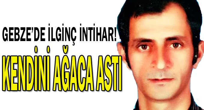 Kendini ağaca astı!
