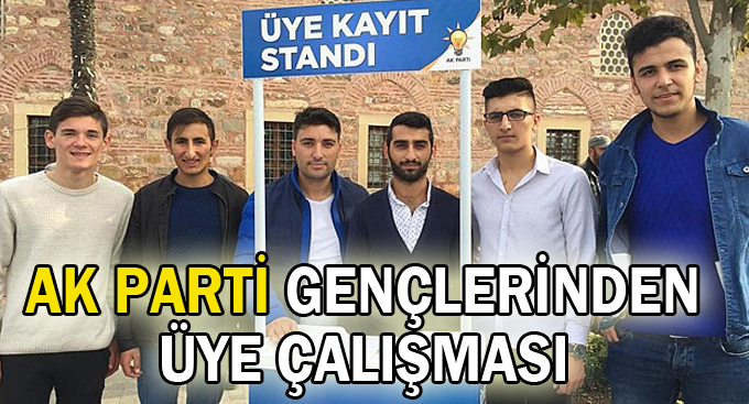 AK Parti gençlerinden üye çalışması