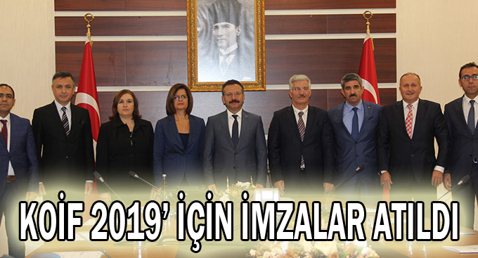 KOİF 2019’ için imzalar atıldı