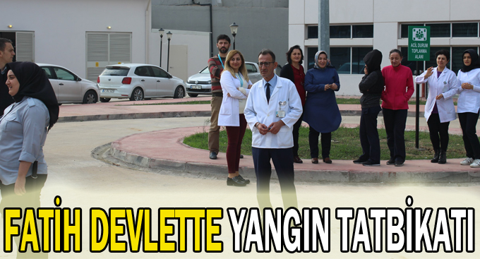 Fatih devlette yangın tatbikatı