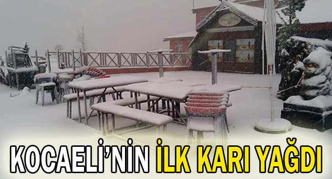 Kocaeli'nin ilk karı yağdı