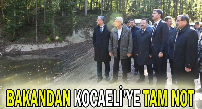 Bakandan Kocaeli'ye tam not