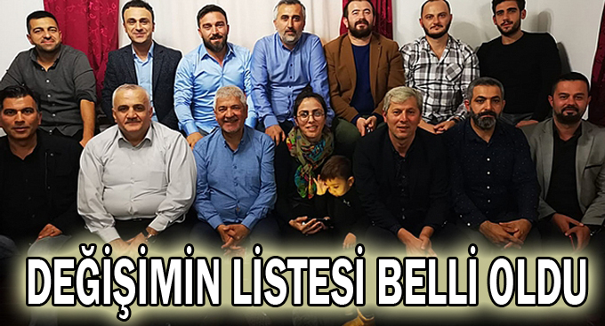 Değişimin listesi belli oldu