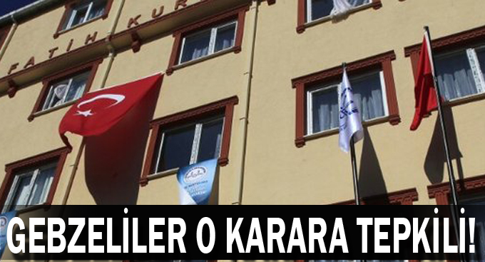 Gebzeliler o karara tepkili!