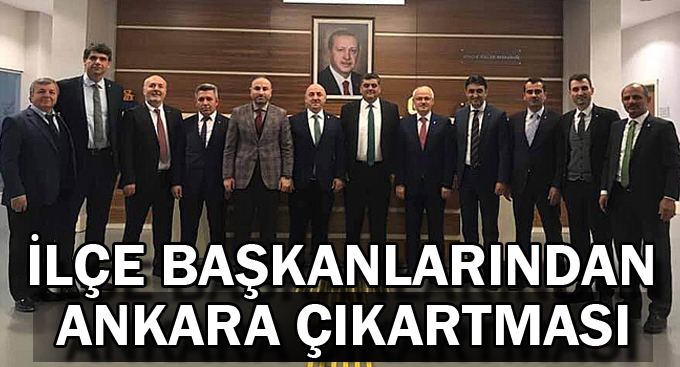 İlçe başkanlarından Ankara çıkartması