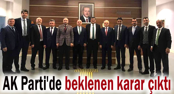 AK Parti'de beklenen karar çıktı