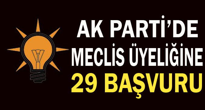 AK Parti'de meclis için 29 kişi başvurdu