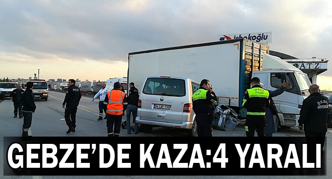 Gebze'de kaza;4 yaralı