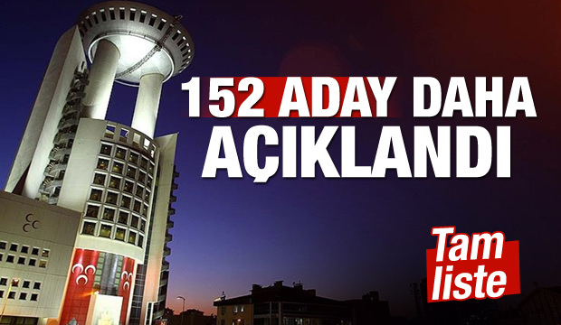 MHP, 152 belediye başkan adayını açıkladı