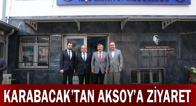 Karabacak'tan Aksoy'a ziyaret