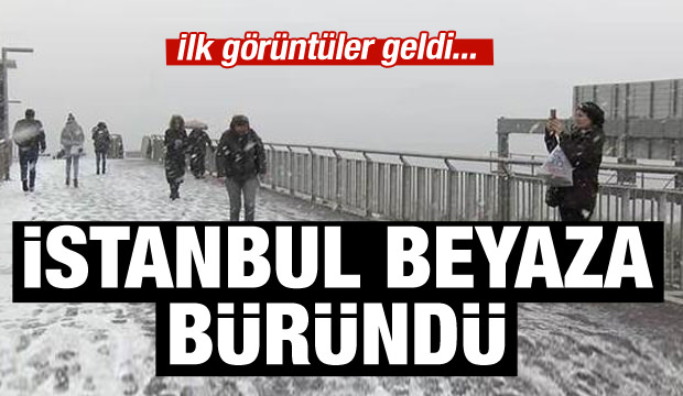 Ve İstanbul'a beklenen kar geldi!