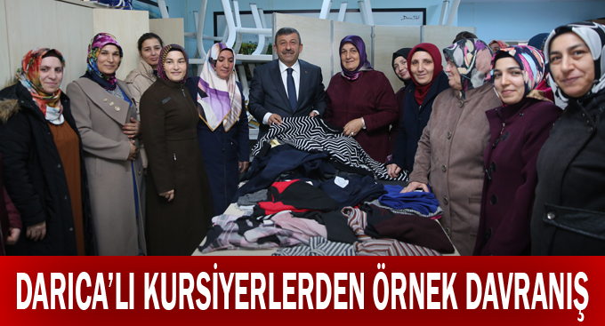 Darıca'lı kursiyerlerden örnek davranış