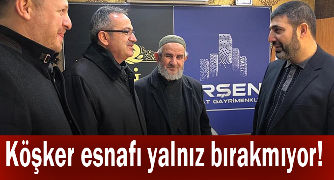 Köşker esnafı yalnız bırakmıyor!