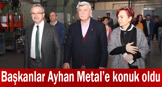 Başkanlar Ayhan Metal’e konuk oldu