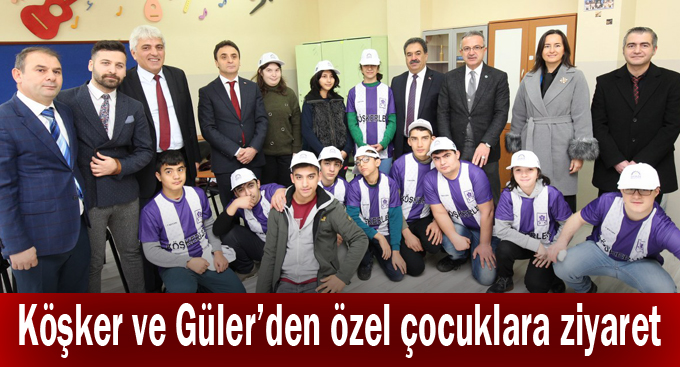Köşker ve Güler'den özel çocuklara ziyaret