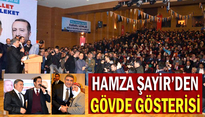 Şayir, gövde gösterisi yaptı