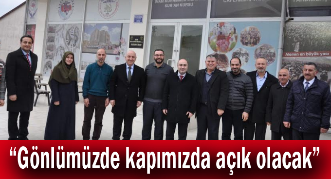 Bıyık,“Gönlümüzde kapımızda açık olacak”