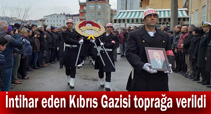 İntihar eden Kıbrıs Gazisi toprağa verildi