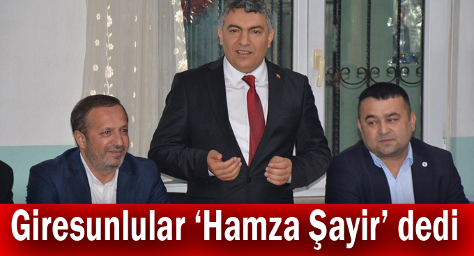 Giresunlular ‘Hamza Şayir’ dedi