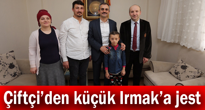 Çiftçi’den küçük Irmak’a jest