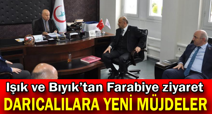 Işık ve Bıyık'tan Darıcalılara yeni müjdeler