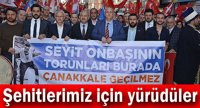 Cumhur İttifakı,Çanakkale zaferi şehitleri için yürüdü