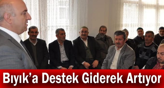 Bıyık’a Destek Giderek Artıyor
