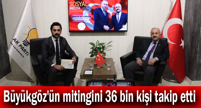 Büyükgöz'ün mitingini 36 bin kişi takip etti