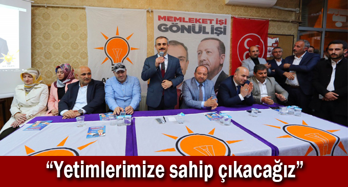 Çiftçi, “Yetimlerimize sahip çıkacağız”