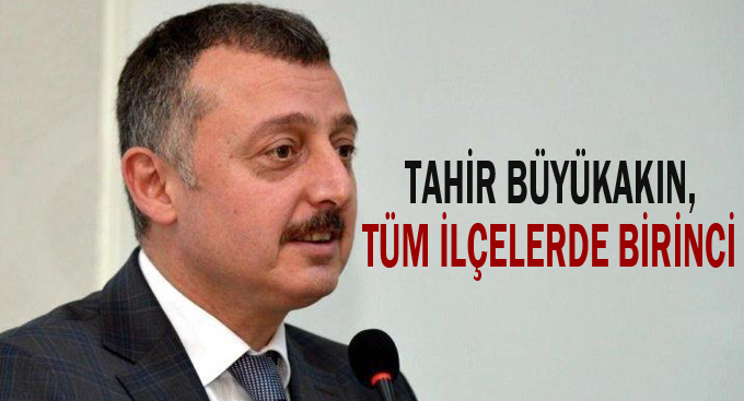 Büyükakın, tüm ilçelerde birinci