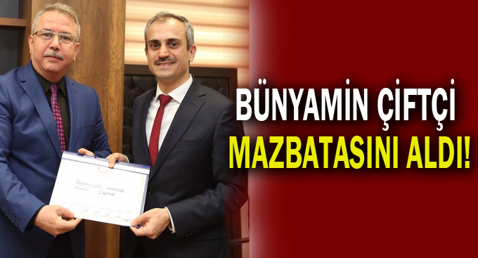 Çiftçi mazbatasını aldı